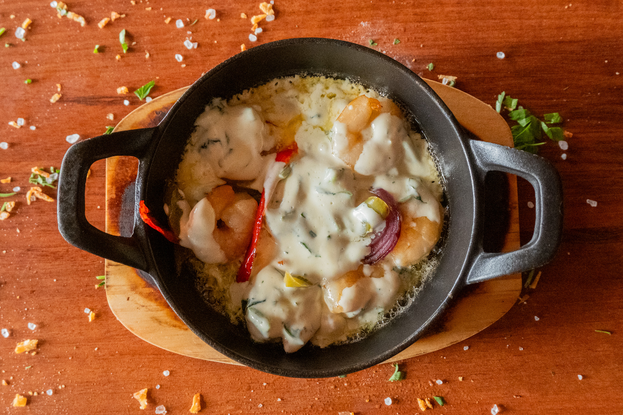  kuşkonmazlı Karides Güveç